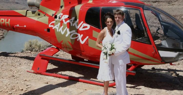 boda en helicóptero en las vegas